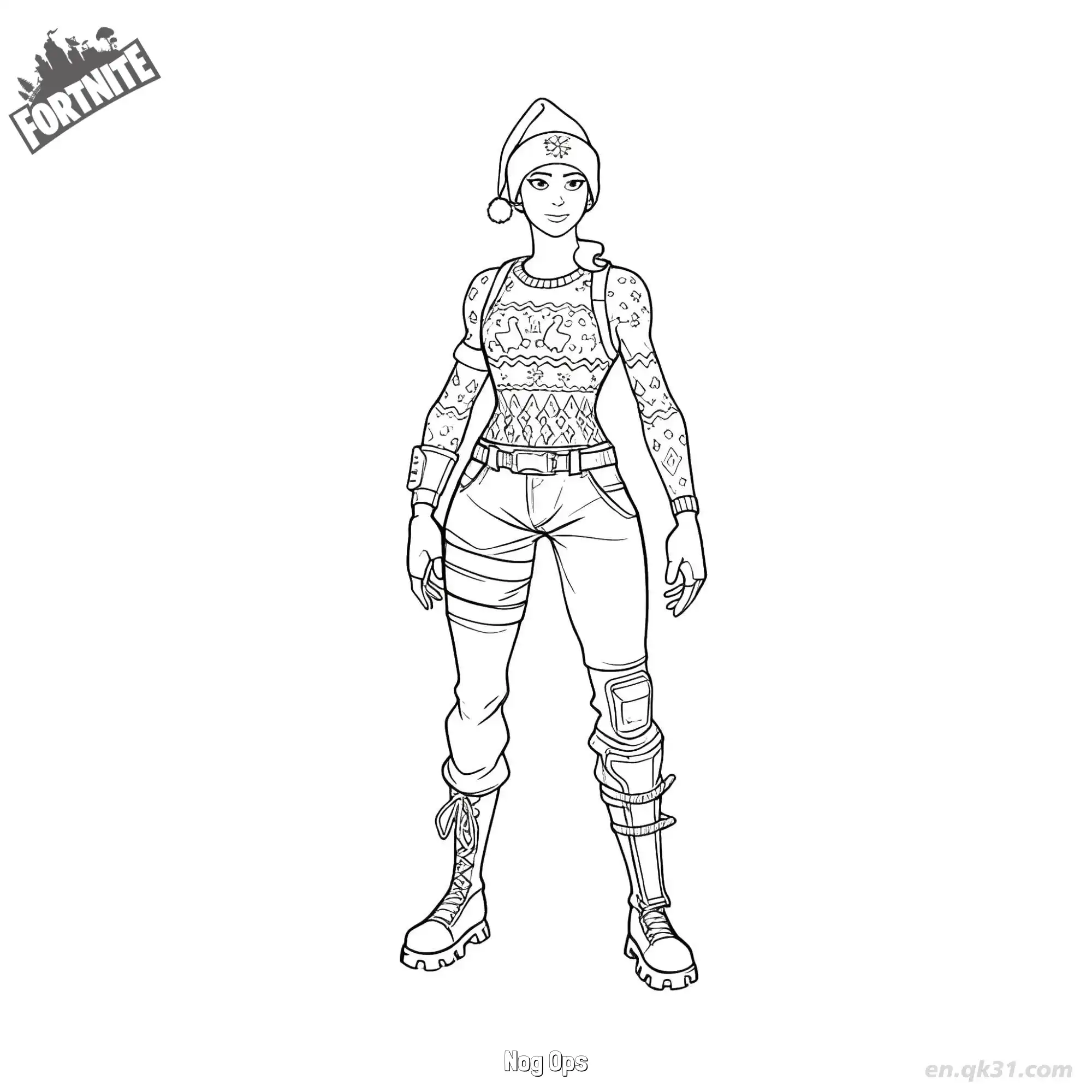 免费 蛋酒特工 02简笔画 素描 涂鸦 - 免费可打印堡垒之夜 下载PDF 简笔画涂色页